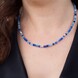 Blue Quartz Silver Necklace