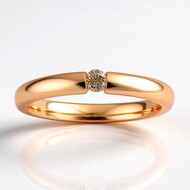 Anillo en oro con Diamante rosa de Francia de Argyle VS1 (Annette)