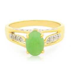 Kaiserlicher Chrysopras-Silberring