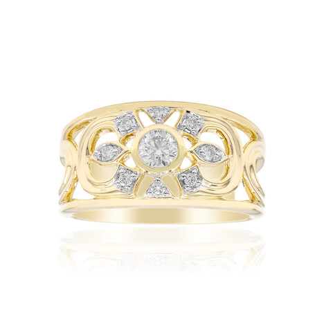14K SI1 (G) Diamond Gold Ring (Annette)