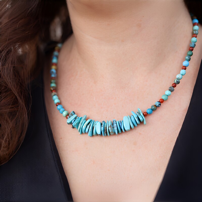 Collana in argento con Turchese