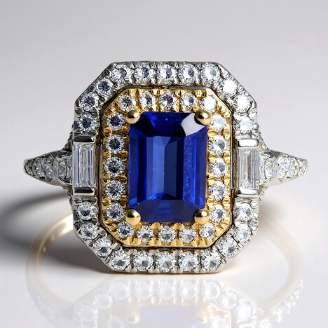 Anello in oro con Tanzanite AAA (CIRARI)