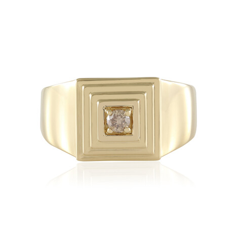 Bague en argent et Diamant chocolat I2