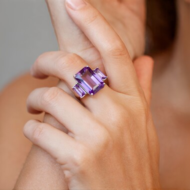 Amethyst-Silberring