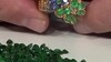 Zilveren ring met Zambia-smaragdstenen (Gems en Vogue)