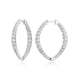 Pendientes en plata con Topacio blanco (Adela Silber)