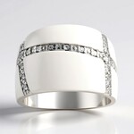Anello in argento con Diamante I1 (G) (Annette)