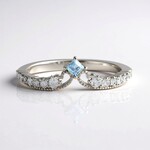 Anello in oro con Acquamarina Brasiliana (CIRARI)