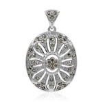 Colgante en plata con Diamante rosa de Francia de Argyle SI1 (Annette classic)