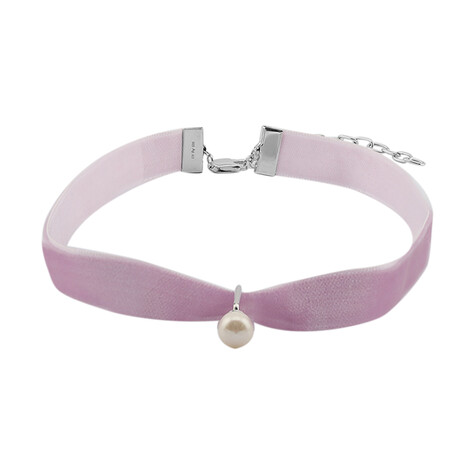 Zilveren halsketting met een Witte zoetwater kweekparel