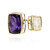 Anello in oro con Ametista Zambiana (de Melo Gold)