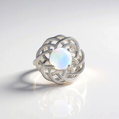 Anello in argento con Opale di Welo