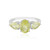 Lemon Quartz Silver Ring