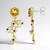 Orecchini in argento con Citrino (Gems en Vogue)