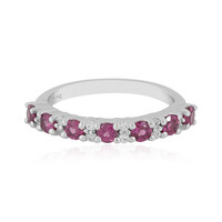 Anello in argento con Rodolite