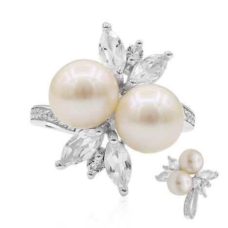 Anillo en plata con Perla Freshwater