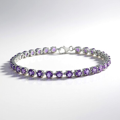 Bracciale in argento con Ametista