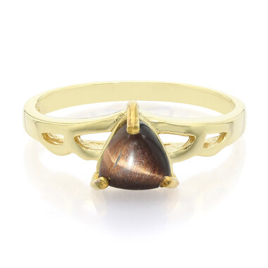 Zilveren ring met een rode tijgeroog