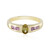 Gouden ring met een onverhitte gele tanzaniet (Adela Gold)