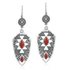 Pendientes en plata con Jaspe rojo (Desert Chic)