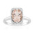 Bague en argent et Morganite du Brésil