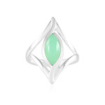 Chrysopras-Silberring (KM by Juwelo)