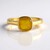 Anello in argento con Zaffiro Giallo del Madagascar