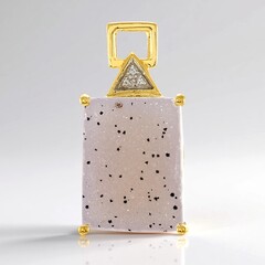 Ciondolo in argento con Agata Glitter