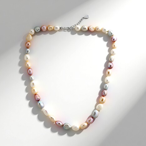 Collana in argento con Perla di Acqua Dolce (TPC)