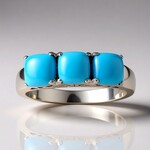 Anello in argento con Turchese Sleeping Beauty