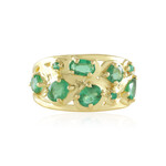 Zambian Emerald Silver Ring