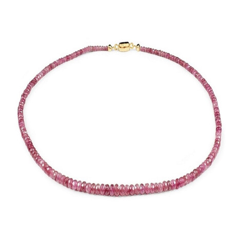 Collier en or et Tourmaline rose