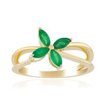 Nova Era-Smaragd-Goldring (de Melo Gold)