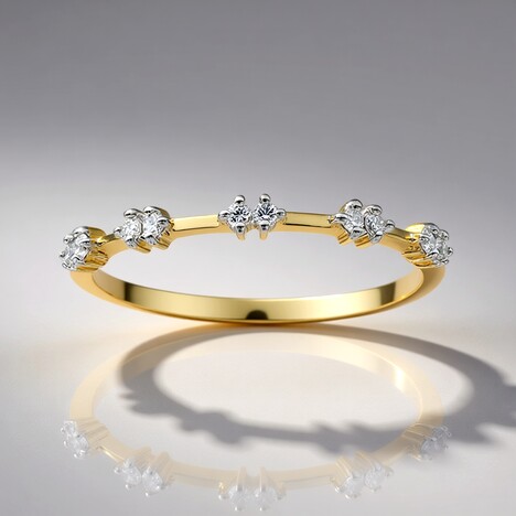 Anello in oro con Diamante SI1 (G) (Annette)
