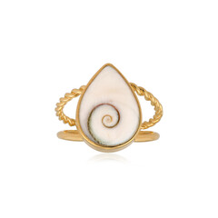 Bague en argent et Œil de Shiva (Bali Barong)