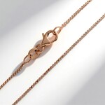 Catenina veneziana in argento 925 placcato oro rosa - 80 cm - 3,5 g