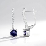 Orecchini in argento con Iolite