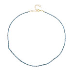 Collar en plata con Diamante azul