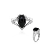 Schwarzer Onyx-Silberring