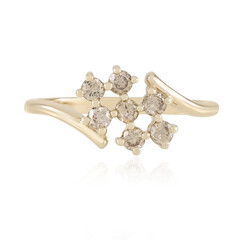 I2 Schokoladen-Brillant-Goldring