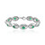 Zambian Emerald Silver Bracelet