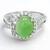 Anello in argento con Crisoprasio Imperiale