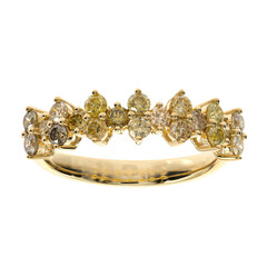 Anillo en oro con Diamante Fancy I1