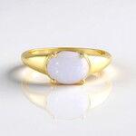 Anello in argento con Opale Australiano