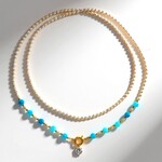 Collana in argento con Quarzo Bianco (Riya)