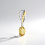 Ciondolo in argento con Berillo Giallo