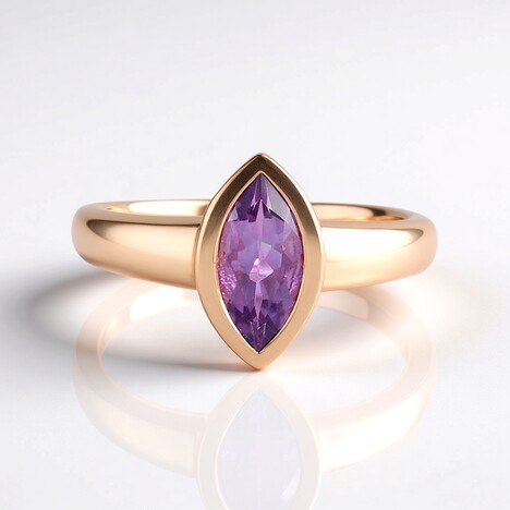 Anello in argento con Ametista