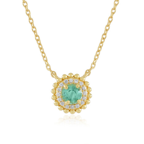Collar en plata con Esmeralda de Colombia (de Melo Essence)
