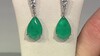 Boucles d'oreilles en argent et Quartz bleu-vert
