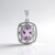Ciondolo in argento con Ametista Rose de France